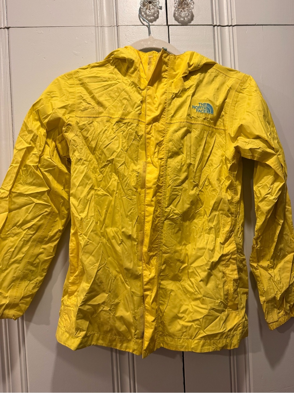 The North Face Kids Yellow Hooded Raincoat